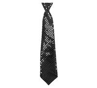 Boland Generique - Cravatta Nera Con Sequins Trasparenti Adulto