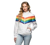 Boland - Giacca da tuta vintage Rainbow, costume da donna in stile retrò, costume di gruppo per feste a tema o carnevale