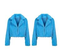 Boland - Giacca in pelliccia sintetica Fluffy Rave, 2 pezzi