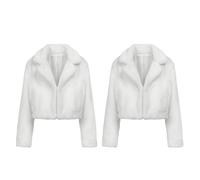 Boland - Giacca in pelliccia sintetica Fluffy Rave, 2 pezzi