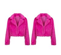 Boland - Giacca in pelliccia sintetica Fluffy Rave, 2 pezzi