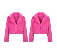 Boland - Giacca in pelliccia sintetica Fluffy Rave, 2 pezzi