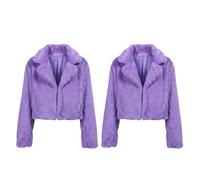 Boland - Giacca in pelliccia sintetica Fluffy Rave, 2 pezzi