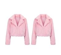 Boland - Giacca in pelliccia sintetica Fluffy Rave, 2 pezzi