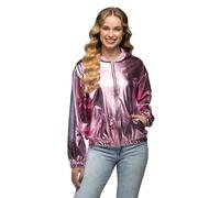 Boland - Giacca rave in look metallico, costume per uomo e donna in stile retrò, costume di gruppo per feste a tema o carnevale