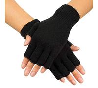 Boland- Guanti Fingerless per Adulti, Nero, Taglia Unica, 01901