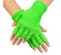 Boland Guanti Corti Verde Fluo Adulto - Fluo - XL