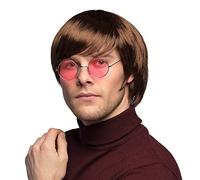 Boland 85811 - Parrucca John, Capelli Sintetici, per Adulti, per Uomo, Accessorio per Costume, Hippie, Flower Power, Anni '60, Anni '70, Lennon, Pop Star, Festa a Tema, Carnevale
