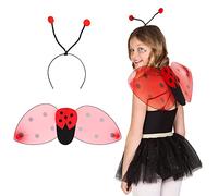 Boland 10102741 52853 Ladybird Headband and Wings Kit 25x63 cm Red, Unique