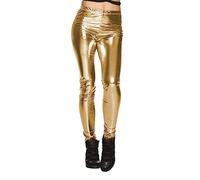 Boland - Leggings Glance, Oro, con Elastico, Versatile, Carnevale, Festa in Maschera