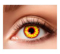 Boland - Lenti a contatto con motivi colorati, 2 pezzi, senza prescrizione, lenti mensili per 3 mesi, carnevale, festa in maschera, Halloween