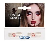 Boland - Lenti a contatto con motivi colorati, 2 pezzi, senza prescrizione, lenti mensili per 3 mesi, carnevale, festa in maschera, Halloween