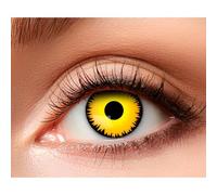 Boland - Lenti a contatto con motivi colorati, 2 pezzi, senza prescrizione, lenti mensili per 3 mesi, carnevale, festa in maschera, Halloween