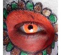 Boland - Lenti mensili UV Flash, 1 paio di lenti a contatto morbide, riflettono i raggi UV, senza prescrizione medica, in custodia in PVC, accessori per costumi per Halloween e carnevale