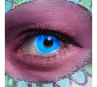 Boland - Lenti mensili UV Flash, 1 paio di lenti a contatto morbide, riflettono i raggi UV, senza prescrizione medica, in custodia in PVC, accessori per costumi per Halloween e carnevale