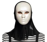 Boland - Maschera da mimo con cappuccio, maschera integrale per adulti, accessorio per costumi di Halloween, carnevale, feste a tema