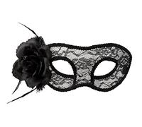 Boland - Maschera per gli occhi in pizzo con decorazioni floreali, elegante maschera per Halloween, balli in maschera e feste a tema