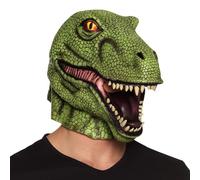 Boland- Maschera Dinosauro T-Rex in Lattice Adulti, Verde, taglia unica, 00156
