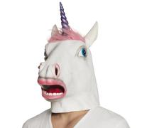 Boland Maschera Unicorno Lattice con Capelli, Rosa