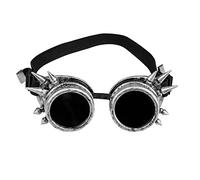 Boland - Occhiali cyberpunk, retrò, spacy, steampunk, spine, elastico, carnevale, halloween, festa in maschera, festa a tema, accessori per costumi