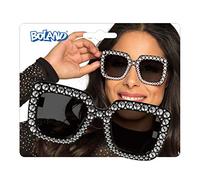 Boland - Occhiali da festa Bling-Bling, per adulti, occhiali con strass, occhiali divertenti, Carnevale, Carnevale, festa a tema, Halloween
