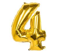 Boland - Palloncino in foil numero, dimensione 86 cm, oro, palloncino numero, numero, palloncino, pallone, compleanno, anniversario, compleanno bambini, decorazione, regalo