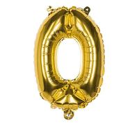 Boland - Palloncino in foil numero, dimensione cm 36, color oro, palloncino numero, numero, palloncino, pallone, compleanno, anniversario, compleanno bambini, decorazione, regalo