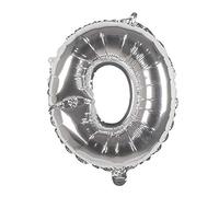 Boland - Palloncino in pellicola, misura 36 cm, argento, palloncino con lettere, palloncino, aria, elio, imbottitura, compleanno, anniversario, anniversario, anno di vita, festa a sorpresa, compleanno