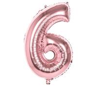 Boland - Palloncino in pellicola, misura 86 cm, oro rosa, palloncino con numeri, palloncini, aria, compleanno, anniversario, anniversario, anno di vita, festa a sorpresa, compleanno dei bambini, decorazione