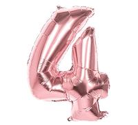 Boland - Palloncino in pellicola, misura 86 cm, oro rosa, palloncino con numeri, palloncini, aria, compleanno, anniversario, anniversario, anno di vita, festa a sorpresa, compleanno dei bambini, decorazione