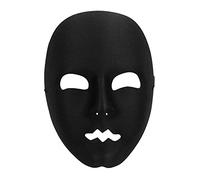 Boland- Pantomime Mask Clown, Tinta Unita, Nero, taglia unica, 00181