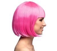 Boland - Parrucca da cabaret, mezza lunga, bob con frange, capelli sintetici, acconciatura, festa a tema, carnevale, festa in maschera, costume