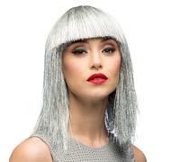 Boland - Parrucca con brillantini per adulti, acconciatura in capelli sintetici per feste a tema o carnevale, accessorio per costumi in maschera