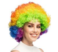 Boland - Parrucca riccia per adulti, acconciatura corta in capelli sintetici, parrucca per carnevale, halloween e JGA, accessori per costumi in maschera