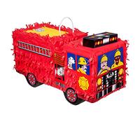 Boland Pinata 30966 - Auto dei vigili del fuoco, dimensioni 43 x 24 x 18 cm, camion antincendio, compleanno, decorazione, gioco per feste, regalo