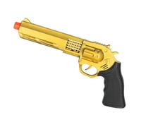Boland Pistola giocattolo oro costume accessorio 26 cm con suono