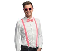 Boland - Set costume da 3 pezzi, accessori con bretelle, occhiali e papillon, per festival, jga, carnevale e feste a tema