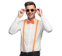 Boland - Set costume da 3 pezzi, accessori con bretelle, occhiali e papillon, per festival, jga, carnevale e feste a tema