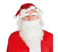 Boland - Set costumi Babbo Natale, berretto, parrucca, sopracciglia e barba N...