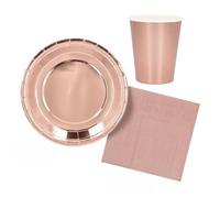 Boland - Set da 12, tovagliette, piatti, tovaglioli e bicchieri di carta per compleanni, Capodanno e celebrazioni