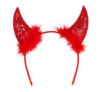 Boland - Set di 4 diademi Devil Diamond, cerchietto per costume da diavolo o demone