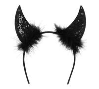 Boland - Set di 4 diademi Devil Diamond, cerchietto per costume da diavolo o demone