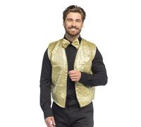 Boland - Set di costumi per adulti, gilet e papillon con paillettes, accessori per costumi, carnevale, capodanno, feste a tema