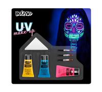 Boland - Set di make-up per Halloween, trucco UV luminoso e accessori, make-up per carnevale e feste a tema
