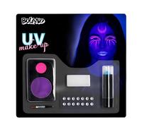 Boland - Set di make-up per Halloween, trucco UV luminoso e accessori, make-up per carnevale e feste a tema