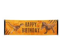Boland - Striscione T-Rex, 150 x 80 cm, decorazione per feste a tema e compleanni, decorazione da appendere
