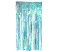 Boland - Tenda in lamina iridescente, 200 x 100 cm, decorazione brillante per feste di Capodanno, matrimonio o compleanno, decorazione, tenda di orpelli