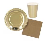 Boland - Tovagliette, piatti, tovaglioli e bicchieri di carta per compleanni, Capodanno e celebrazioni