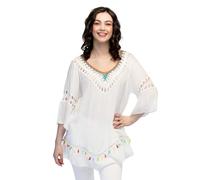 Boland - Tunica boho, camicetta da donna, top per carnevale, estate o tutti i giorni, camicia per look Ibiza