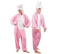 Boland - Tuta peluche con cappuccio Coniglio | Costume da coniglio con cerniera per il Carnevale e le feste a tema